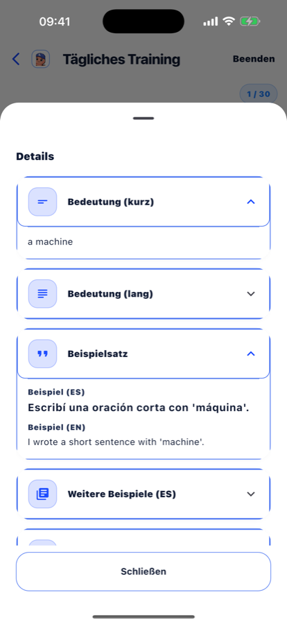 LexKit word detail screenshot